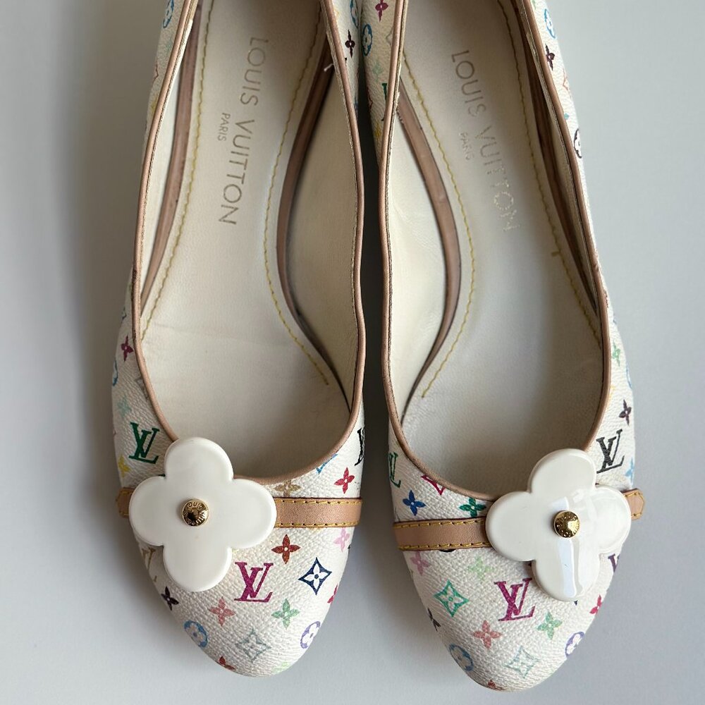 Louis Vuitton x Takashi Murakami Ballet Flats